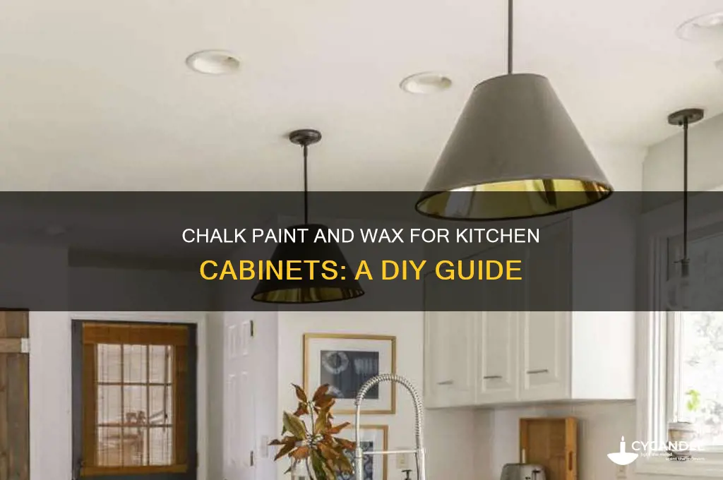 can you chalk paint and wax kitchen cabinets