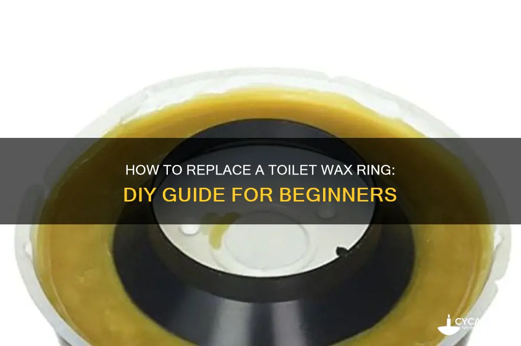 can you change a toilet wax ring