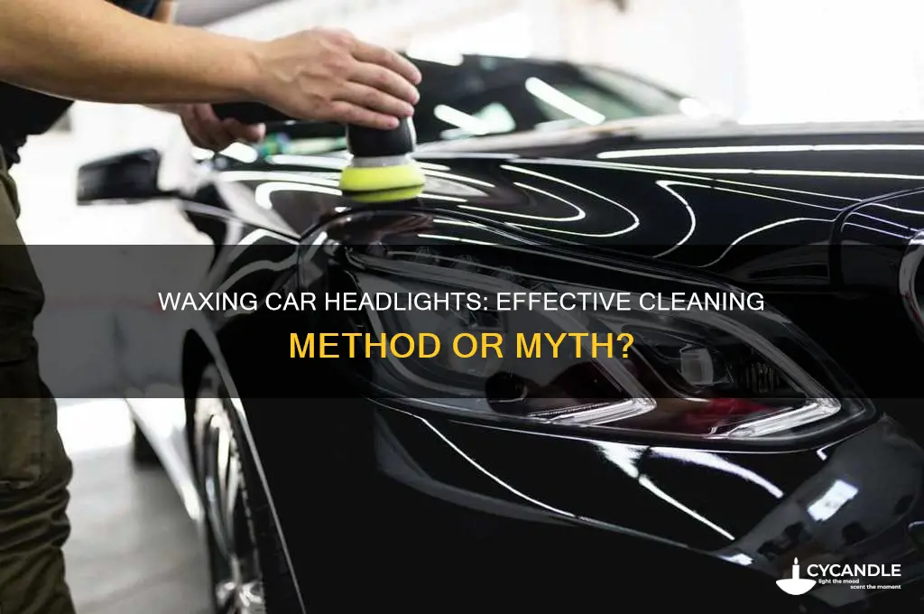 can you clean headlight on car with wax
