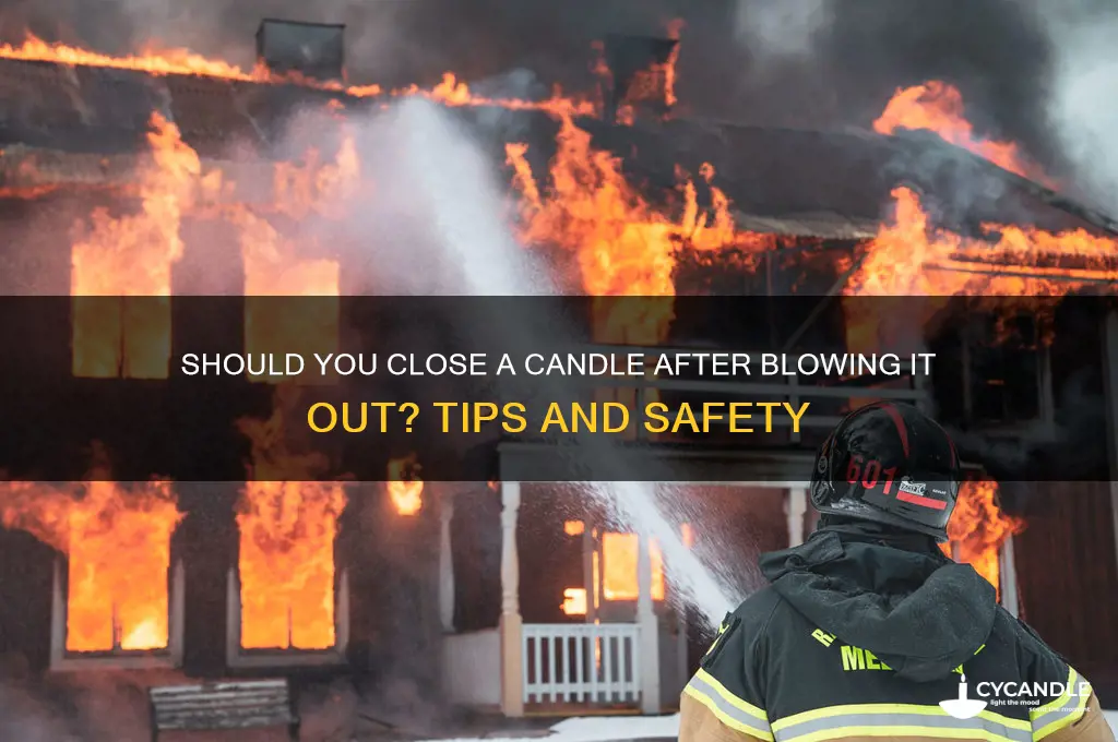 can you close a candle after blowing it out