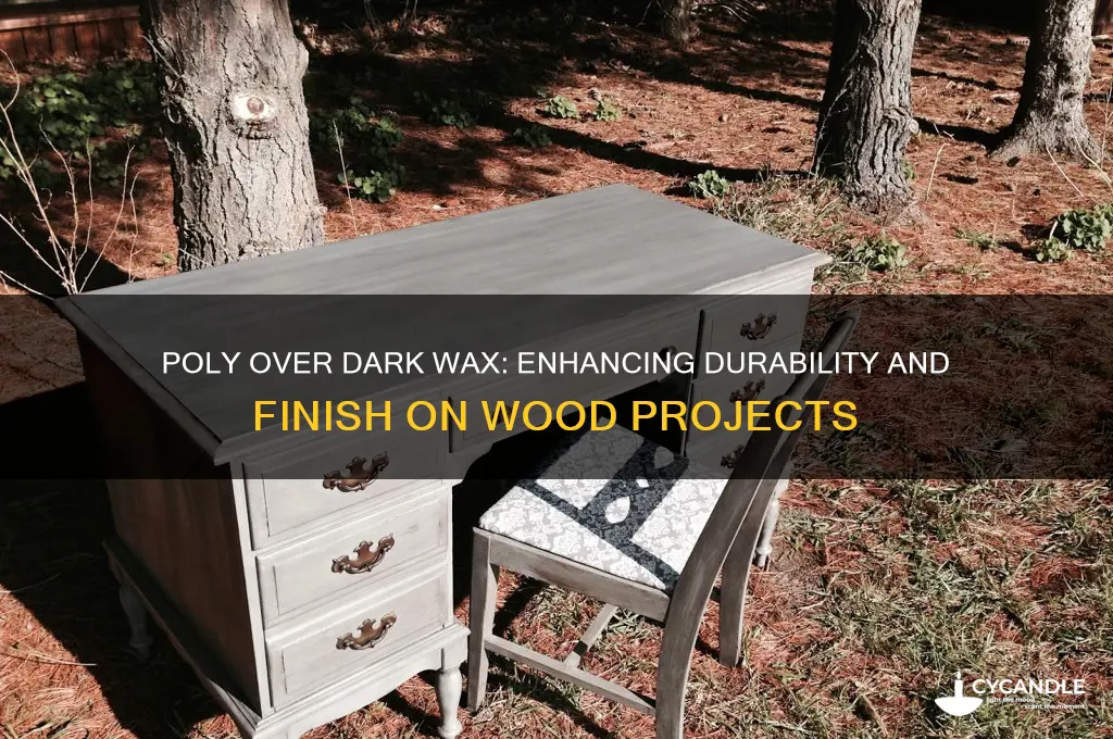 can you coat dark wax with poly