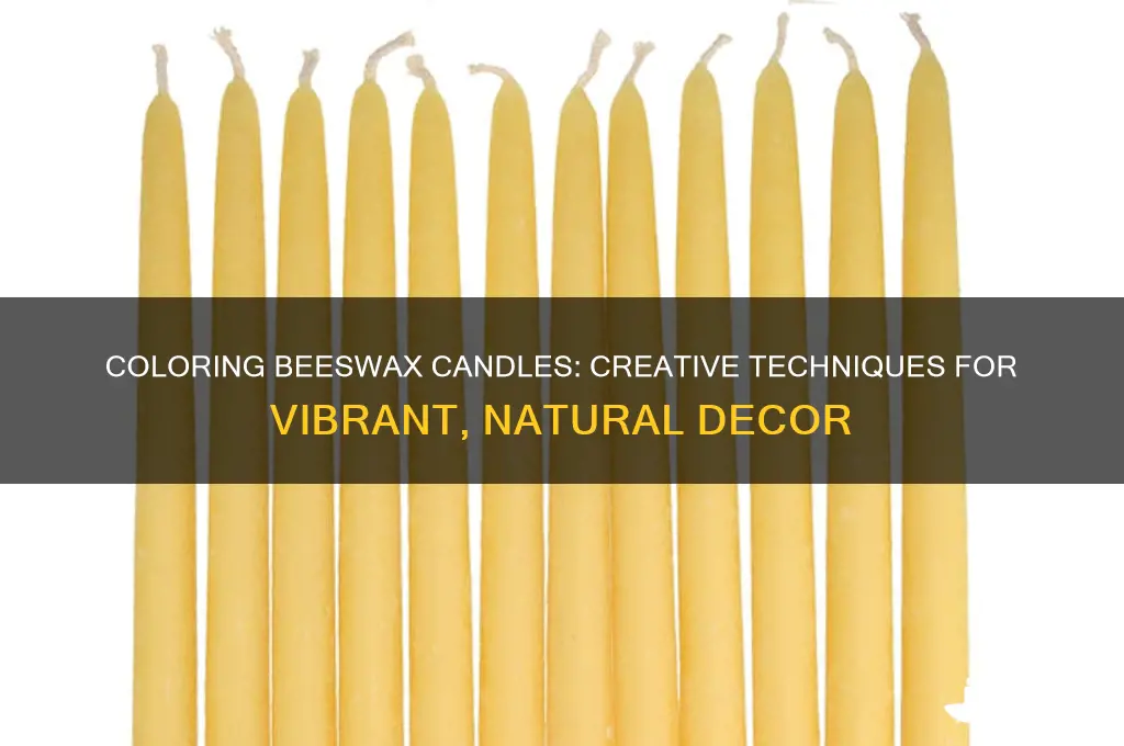 can you color beeswax candles