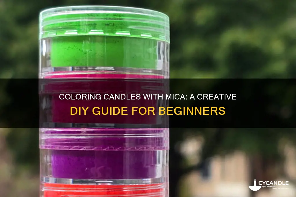 can you color candles with mica