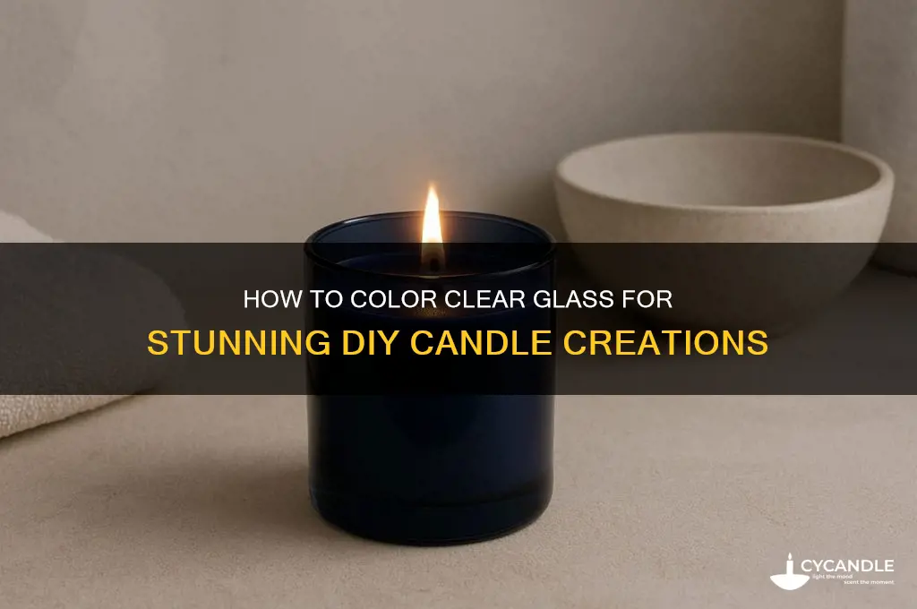 can you color clear glass for candles