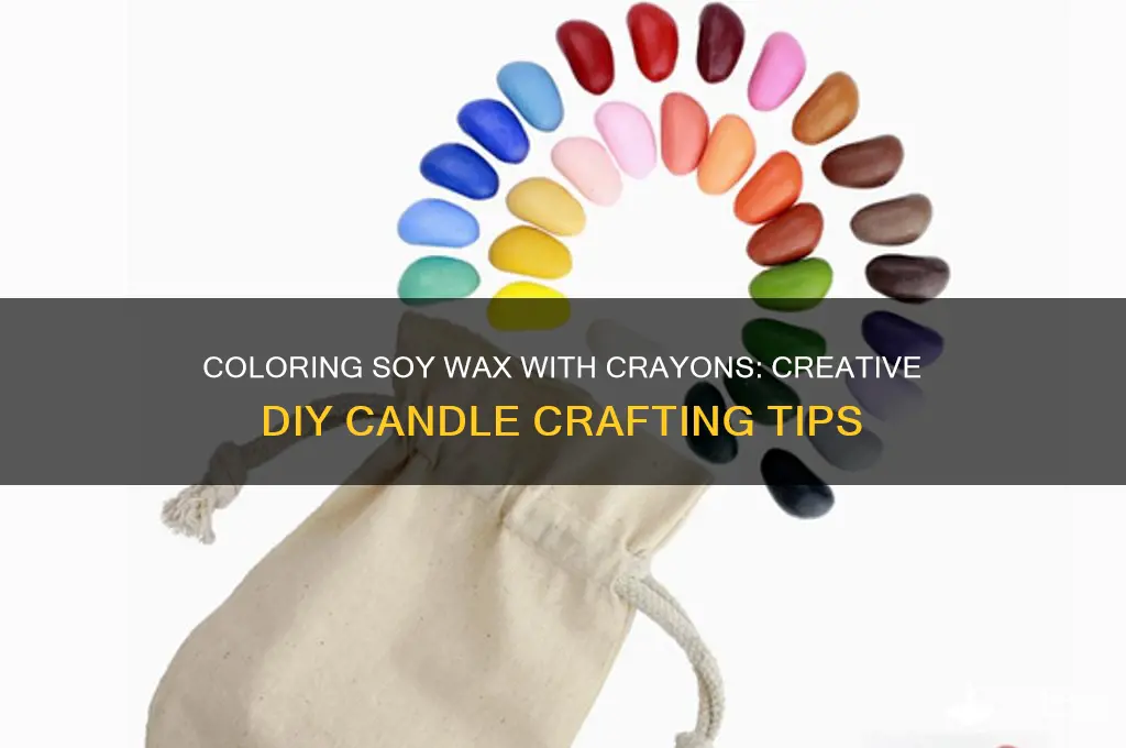 can you color soy wax with crayons