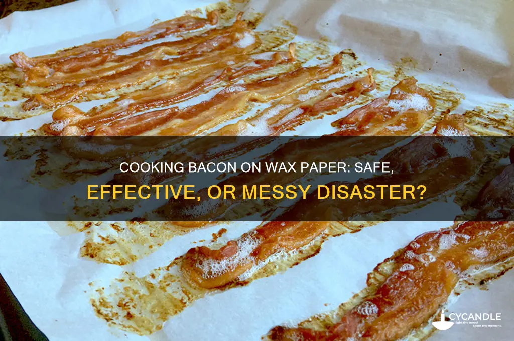 can you cook bacon on wax paper