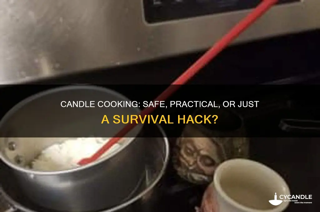 can you cook food over a candle