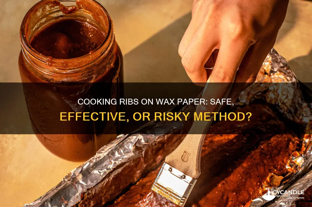 can you cook ribs on wax paper