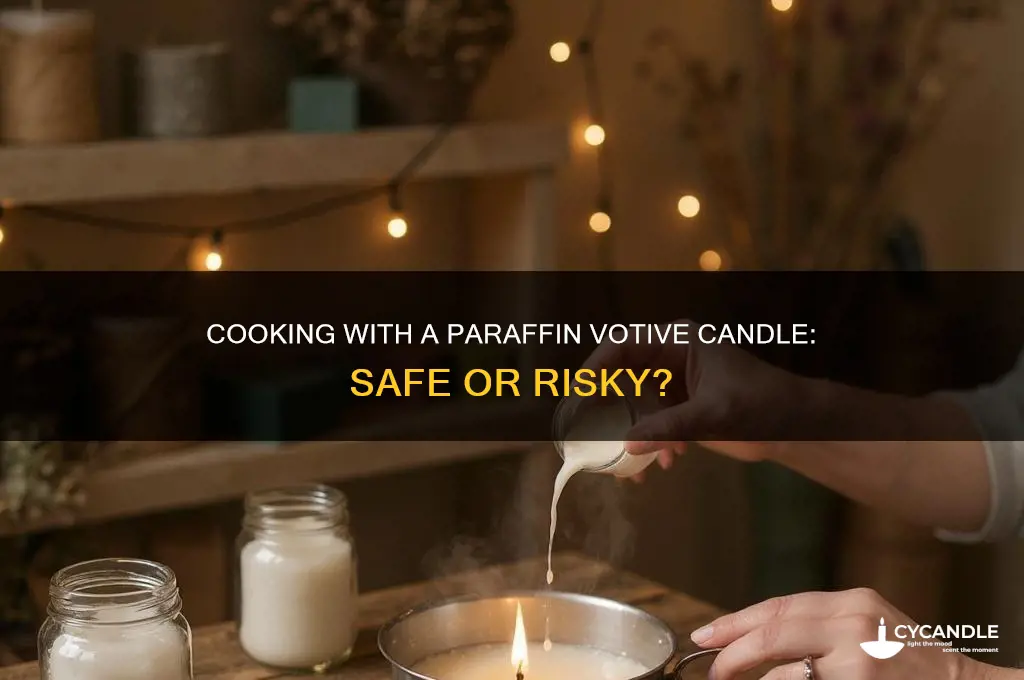 can you cook under a parafin votive candle