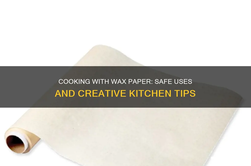 can you cook with wax papr