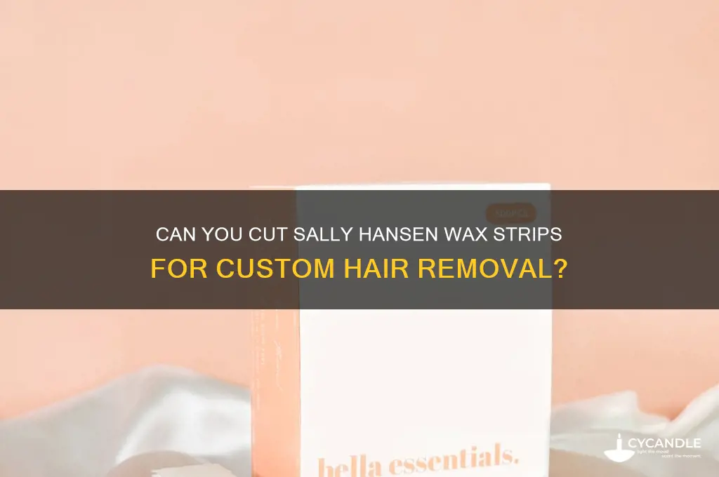 can you cut sally hansen wax strips