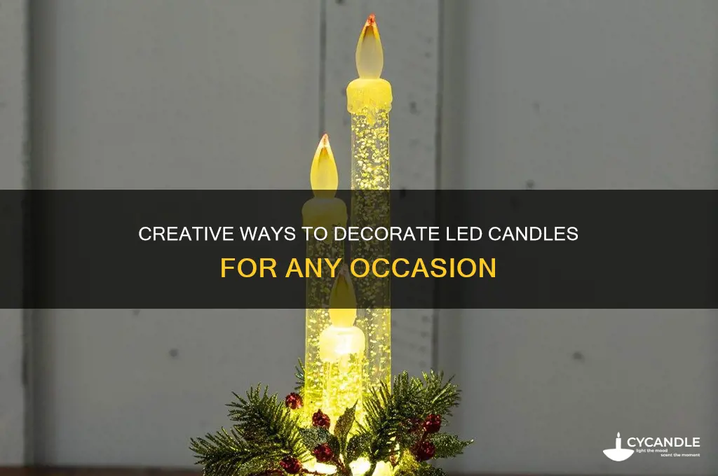 can you decorate an led candle