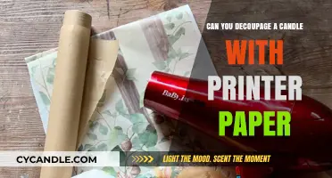 Decoupage a Candle with Printer Paper: Creative Crafting Guide