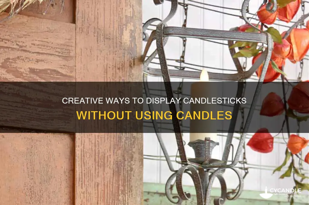 can you display candlesticks without candles