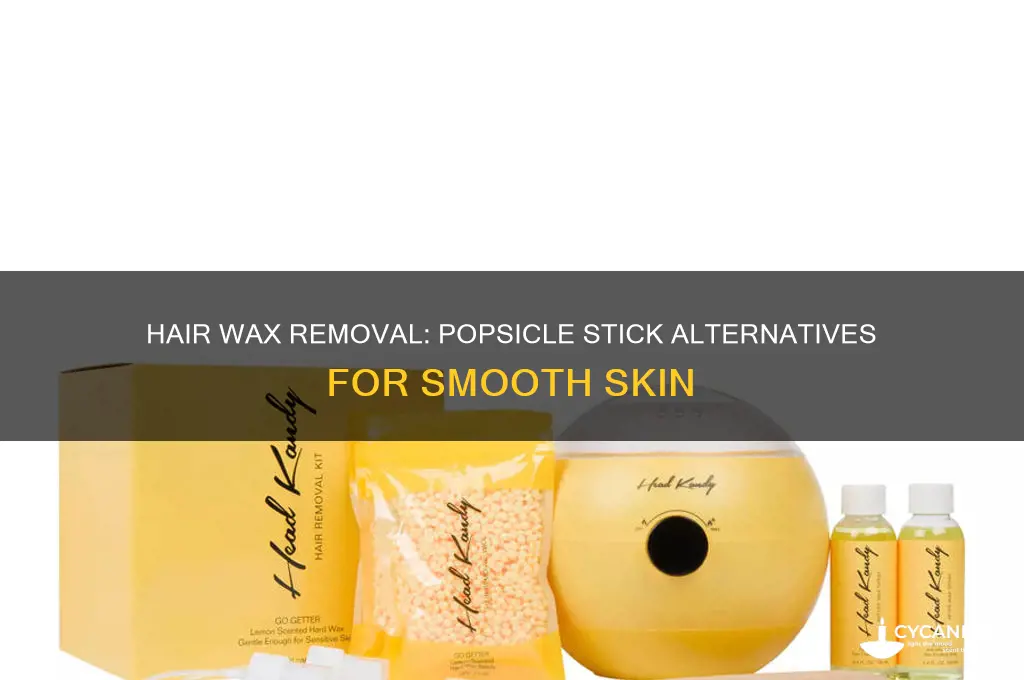 can you do hair wax removal without popsicle stick