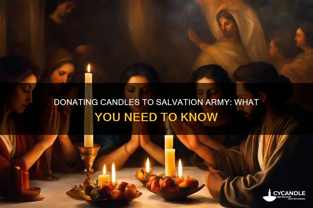can you donate candles to salvation army