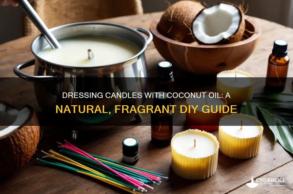 can you dress a candle with coconut oil