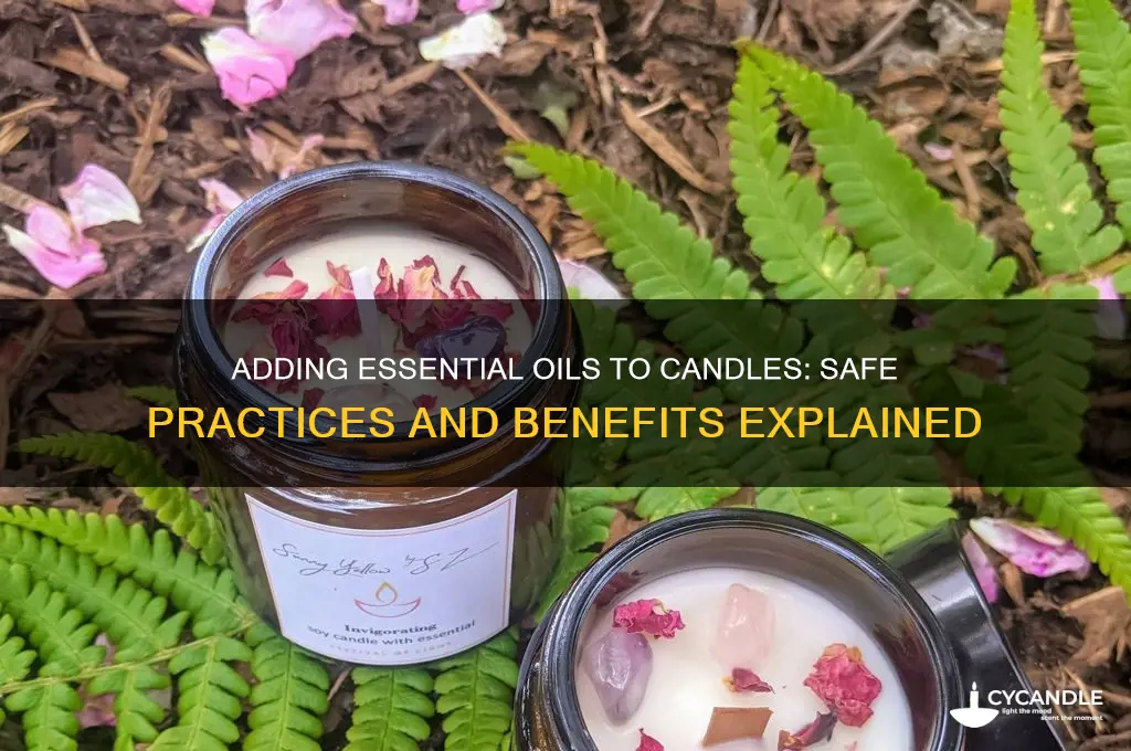 can you drop essential oil in a candle