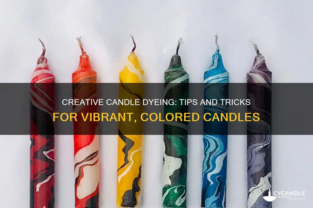 can you dye a candle