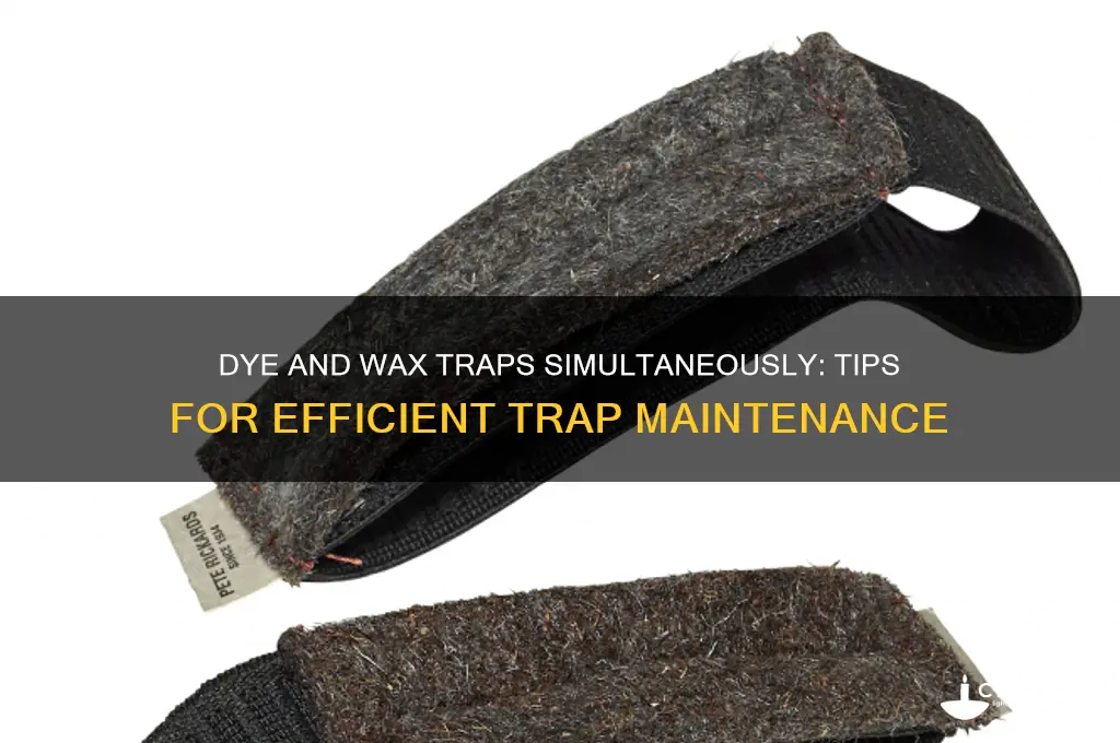 can you dye and wax traps at the same time