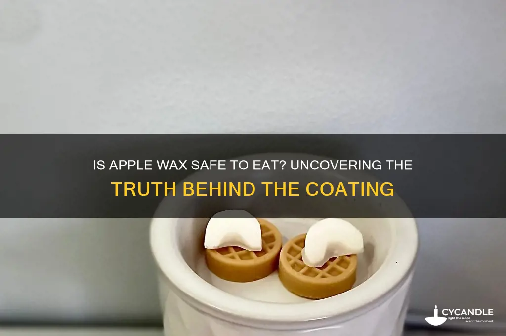 can you eat apple wax