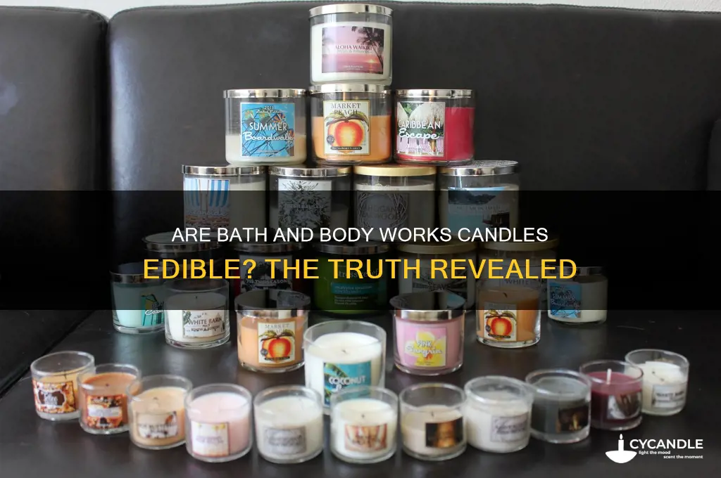 can you eat bath and body works candles