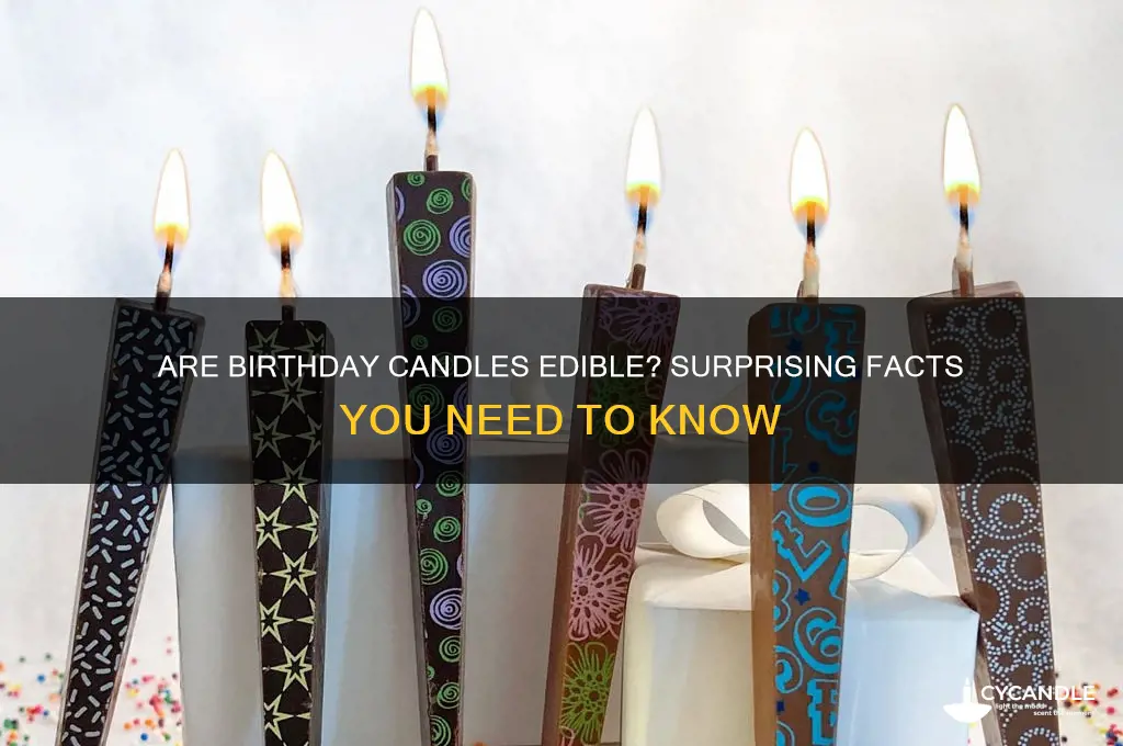 can you eat birthday candles