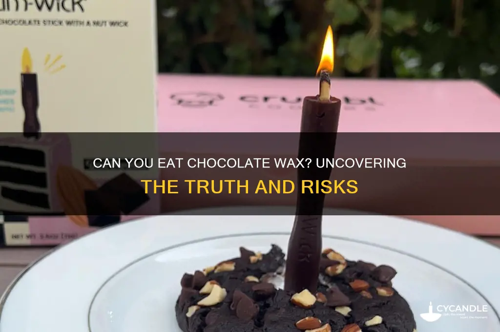 can you eat chocolate wax