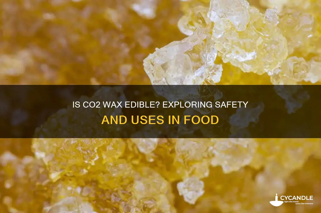 can you eat co2 wax