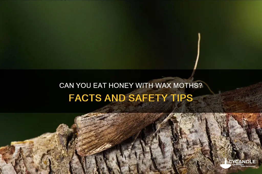can you eat honey with wax moths