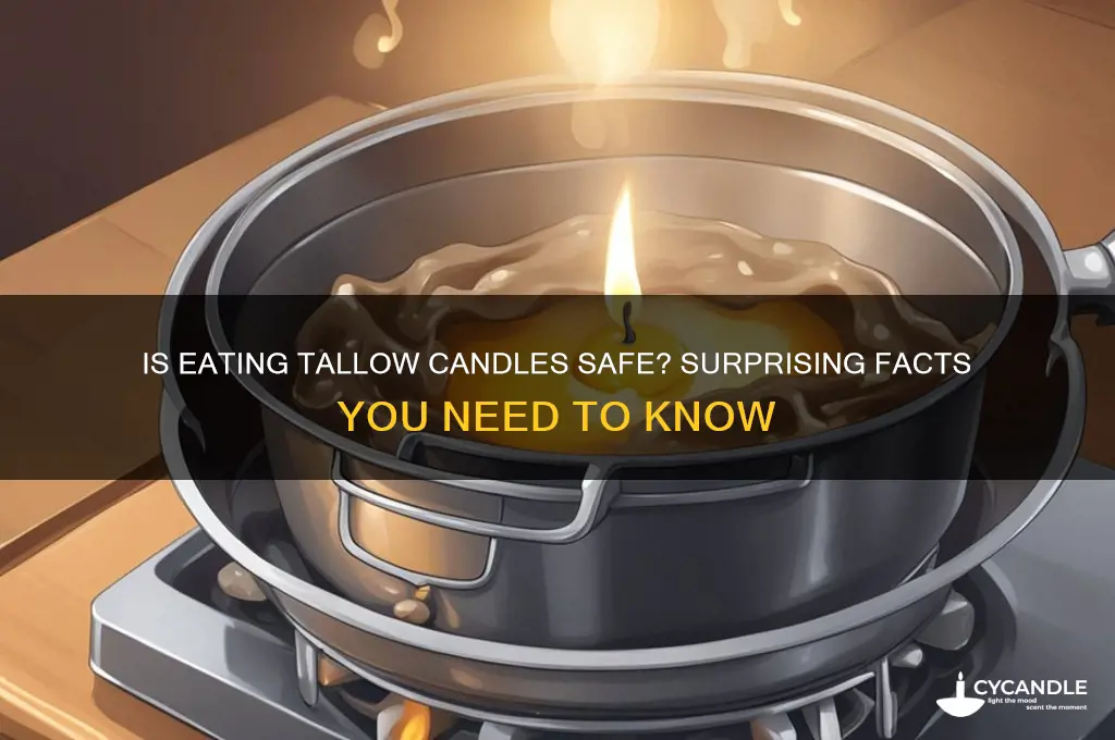 can you eat tallow candle