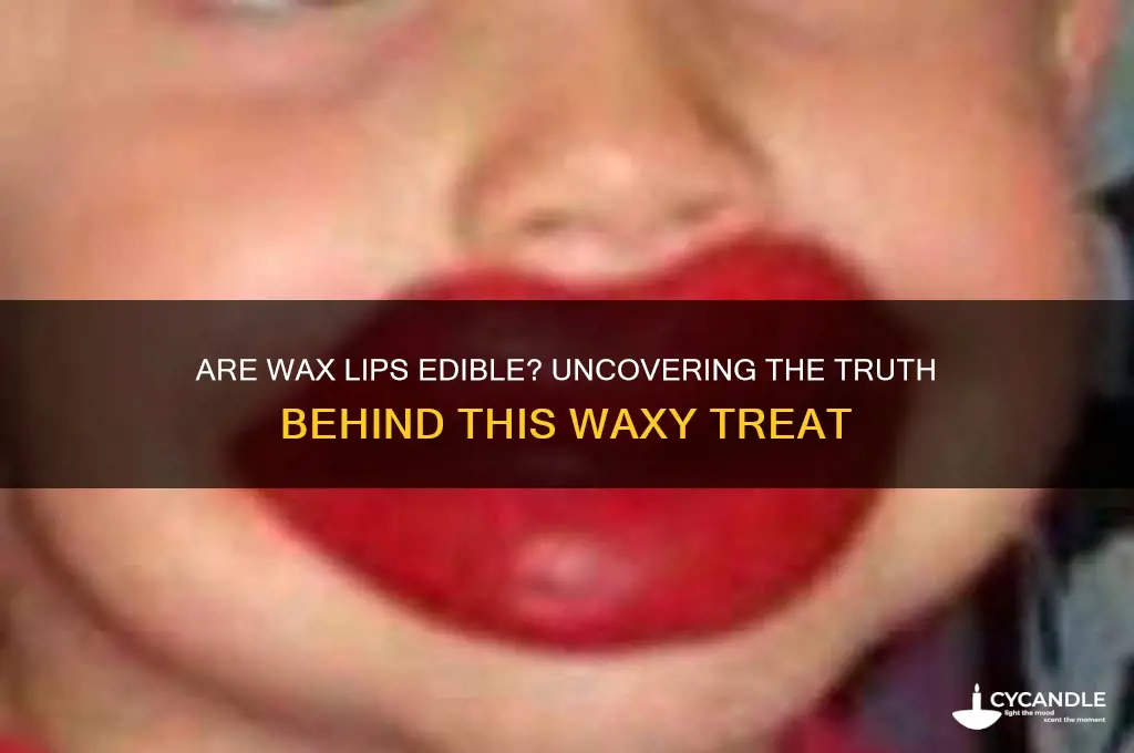 can you eat wax lips