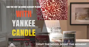 Editing Yankee Candle Orders: Can You Modify After Placing?