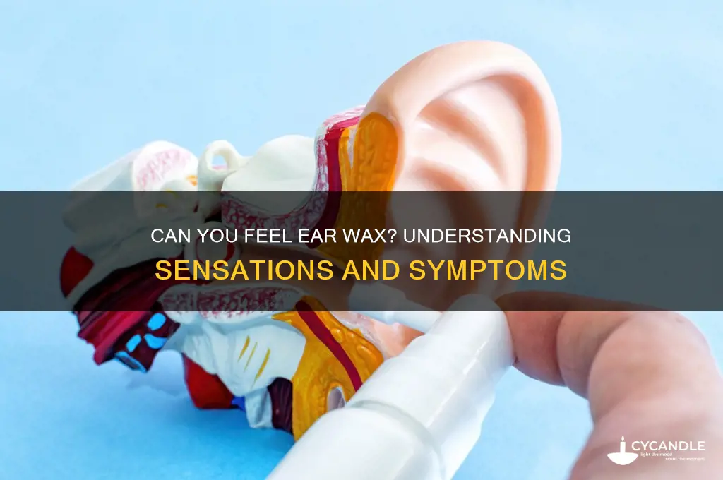 can you feel ear wax