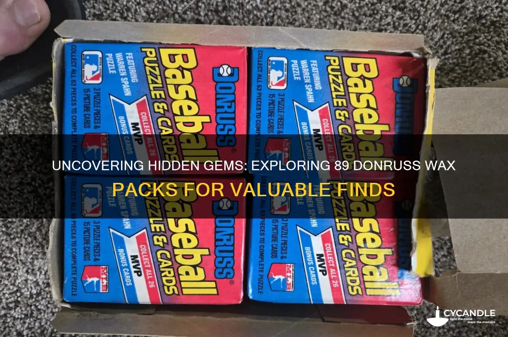 can you find anything good in 89 donruss wax packs