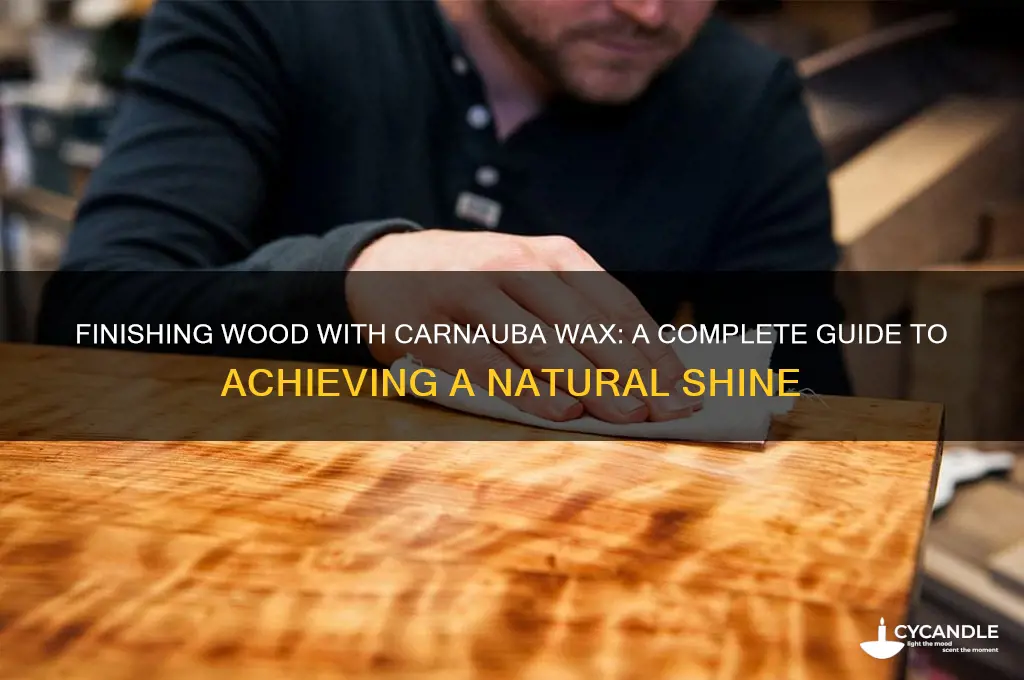 can you finish wood only with carnuba wax