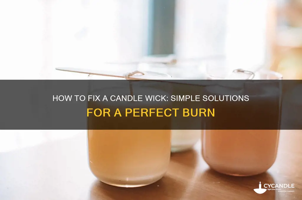 can you fix a candle wick