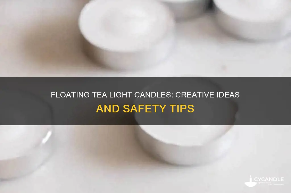 can you float tea light candles
