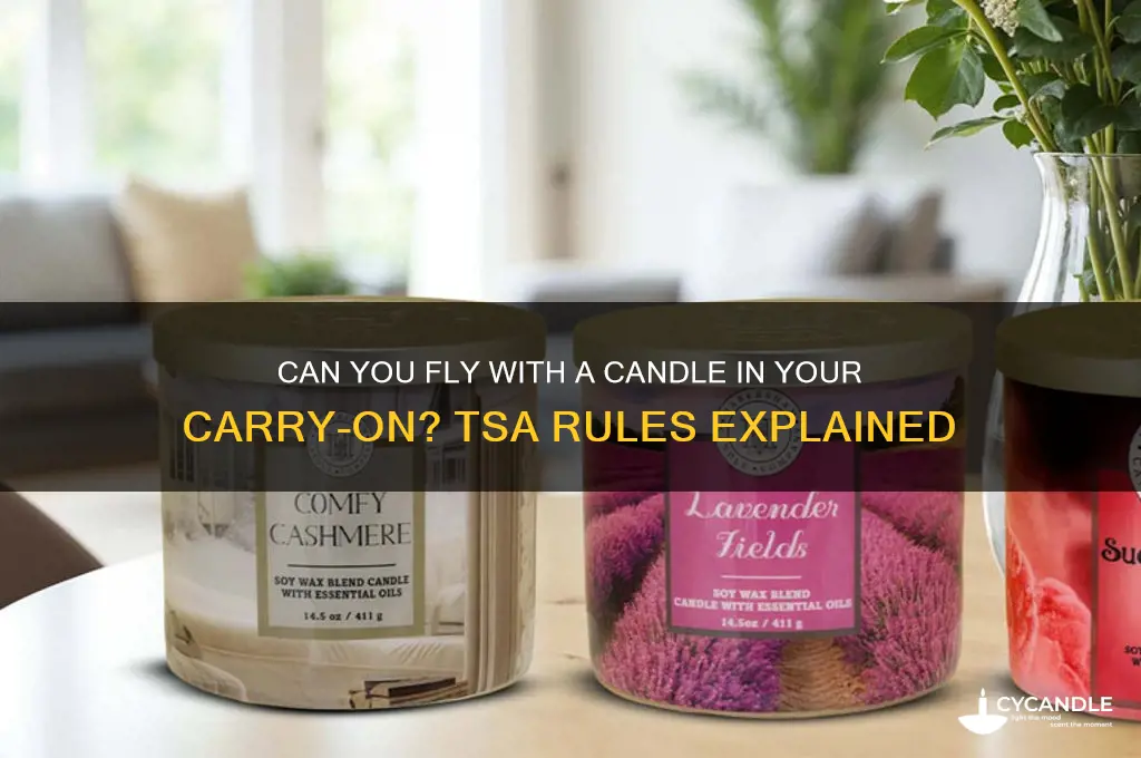can you fly with a candle in your carry on