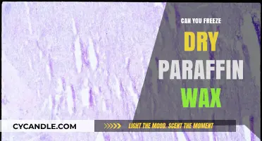 Freezing Paraffin Wax: Exploring the Possibility of Freeze Drying