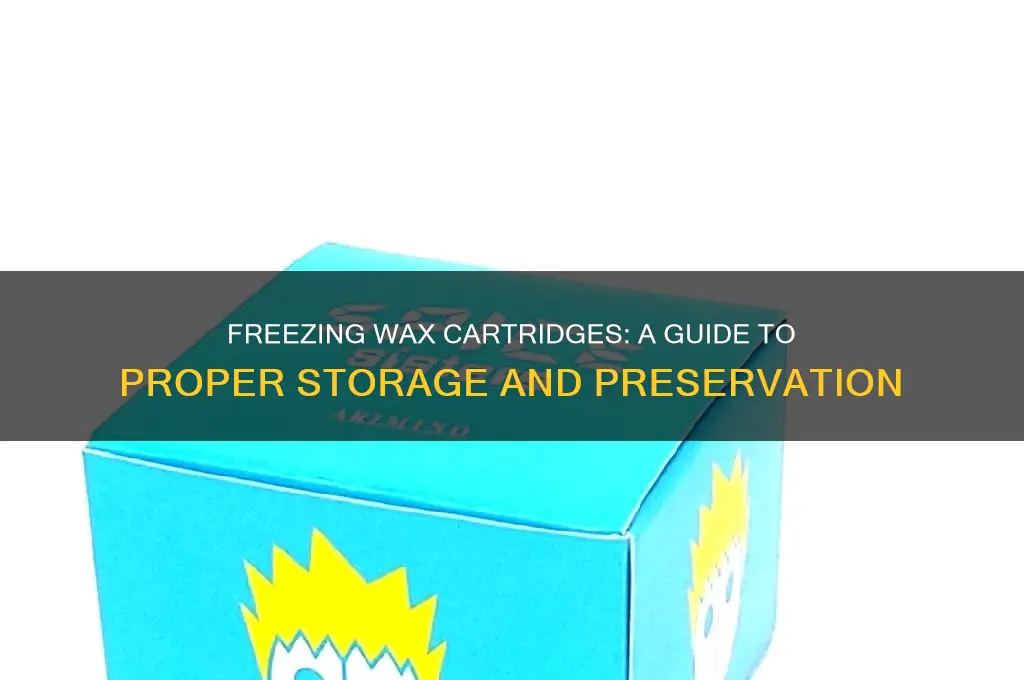 can you freeze wax cartridges