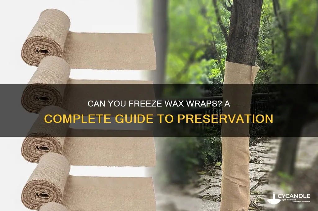can you freeze wax wraps