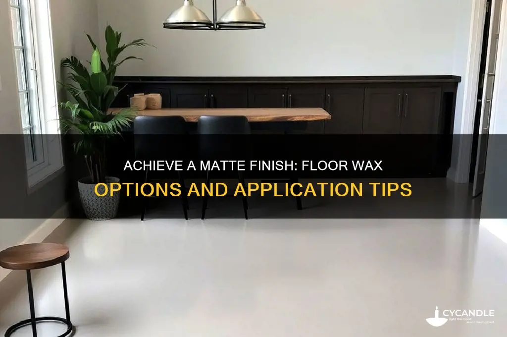 can you get a matte finish floor wax