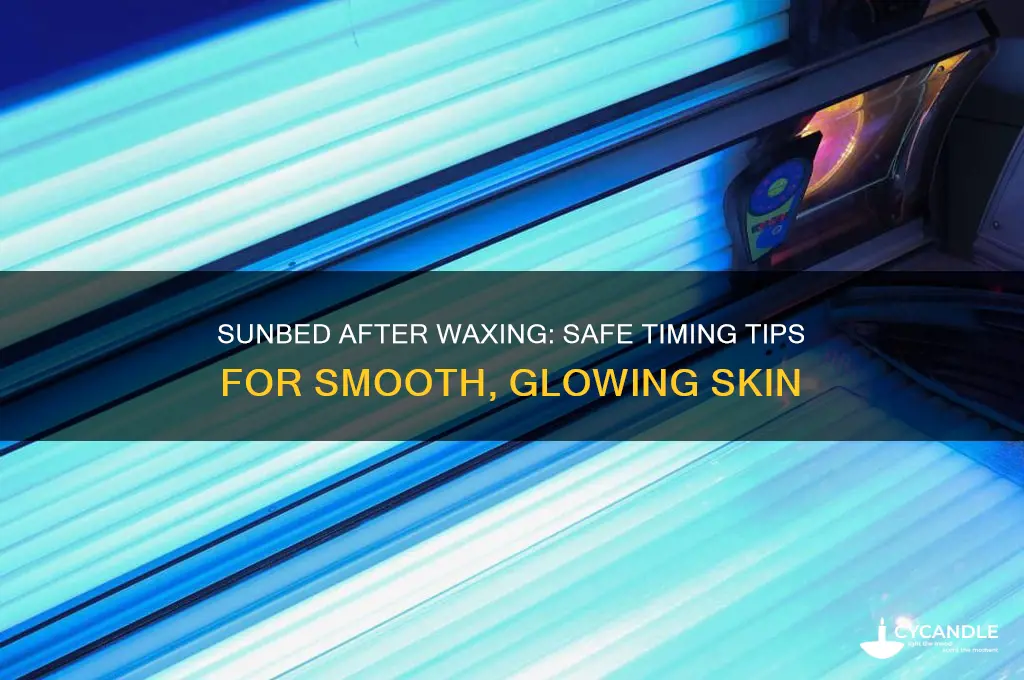 can you get a sunbed after waxing