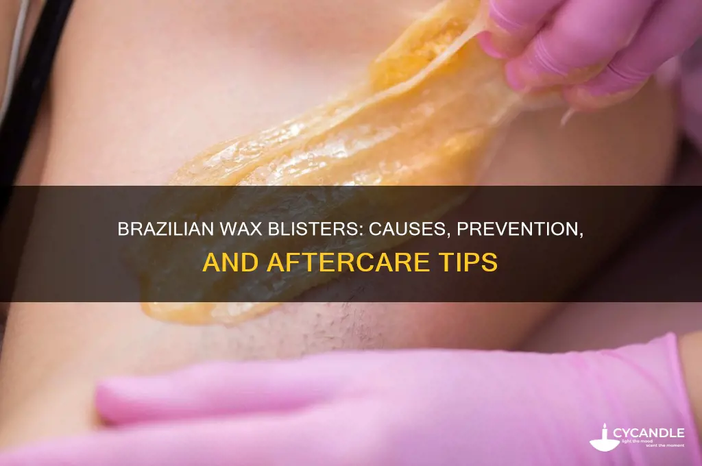 can you get blisters from a brazilian wax