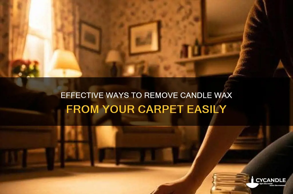 can you get candle wax off carpet