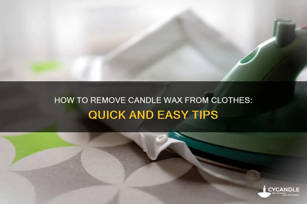can you get candle wax out of clothes