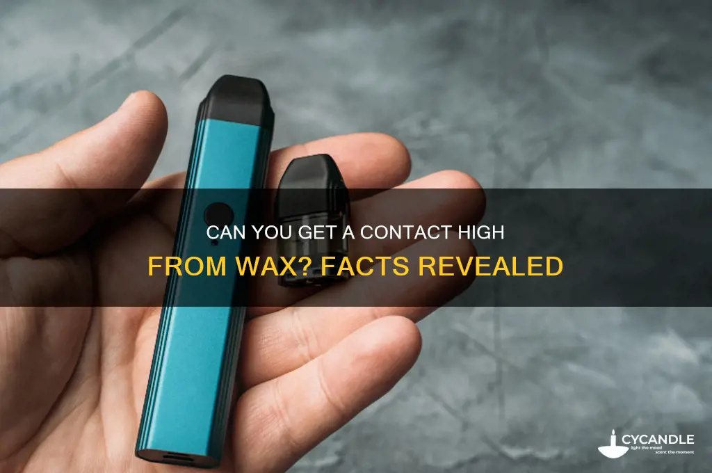 can you get contact high from wax