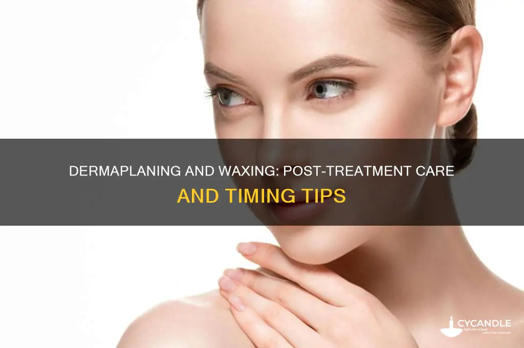 can you get dermaplaning and waxed after