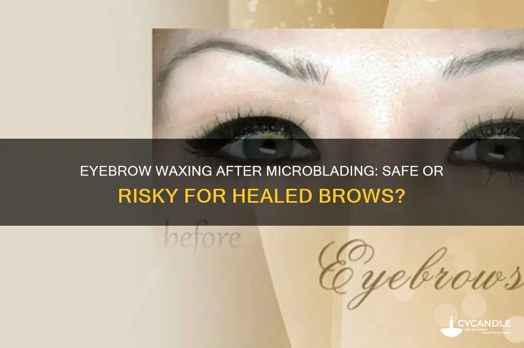 can you get eyebrows waxed after microblading